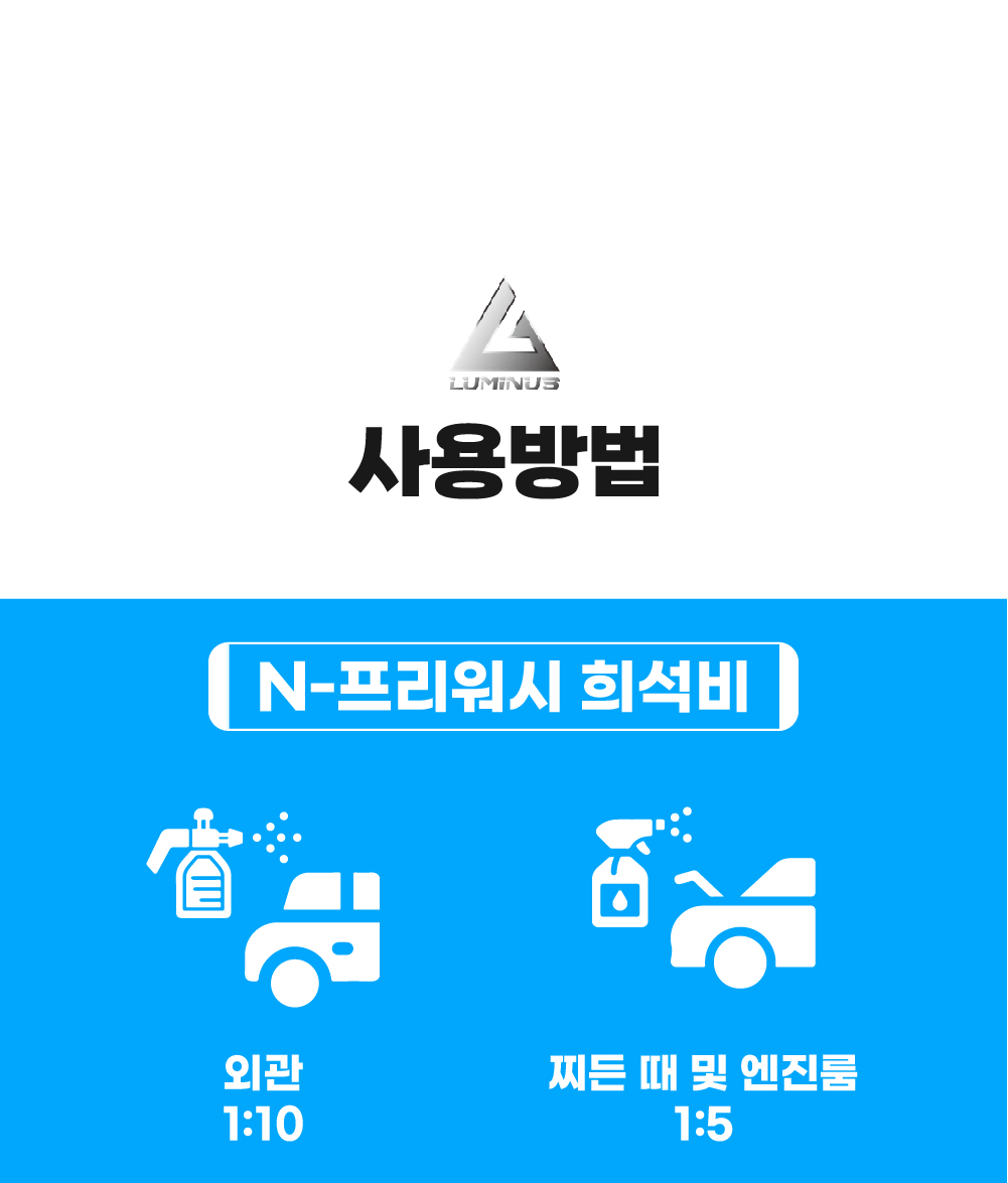 루미너스 엔 프리워시 2.0 1L 중성 프리워시 N prewash