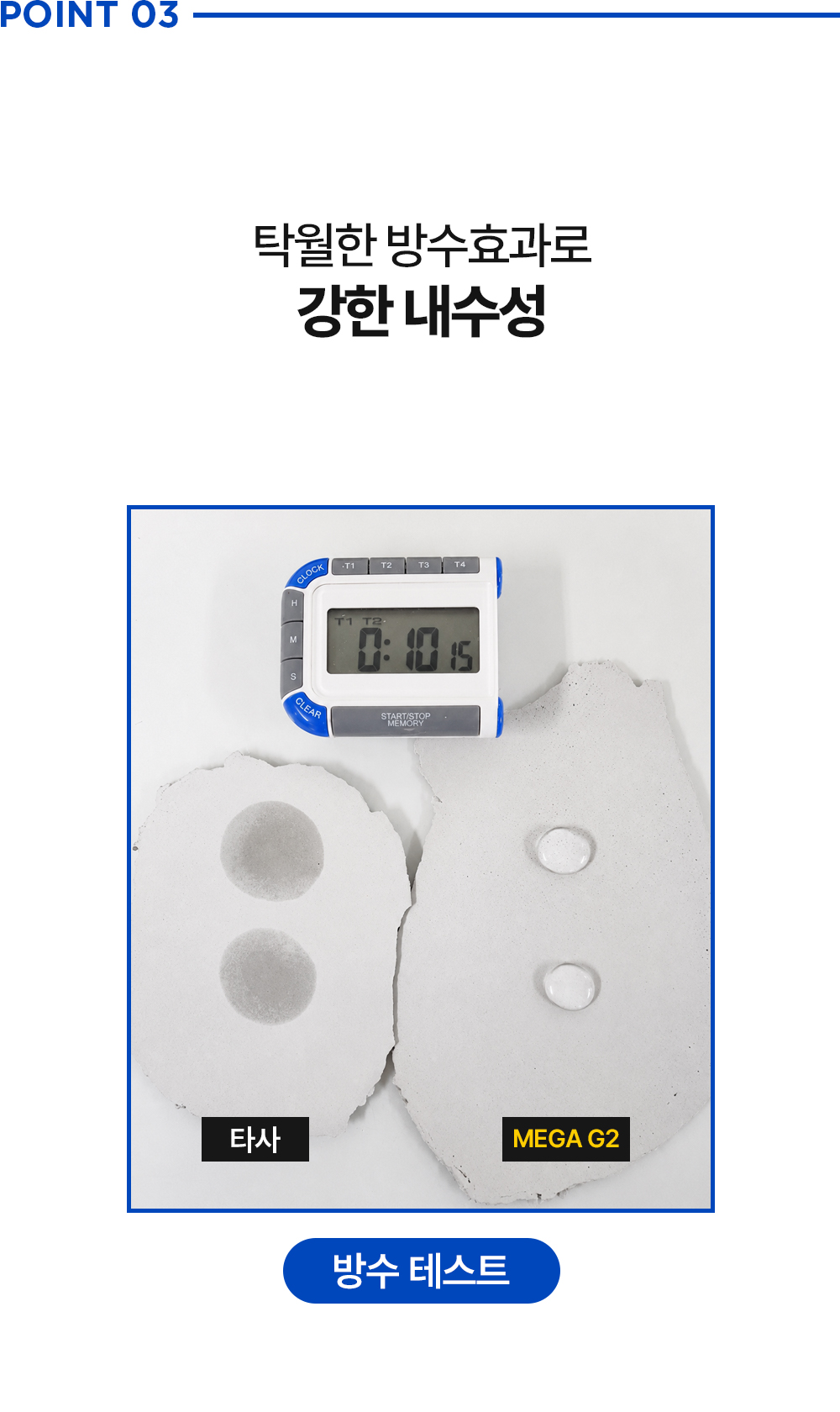 메가본드 MEGA G2 타일 줄눈 시멘트 메가지투 01 화이트