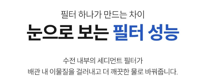 ETERNO 에떼르노 EF-201 니켈 4WAY 필터 폭포수전 주방수전