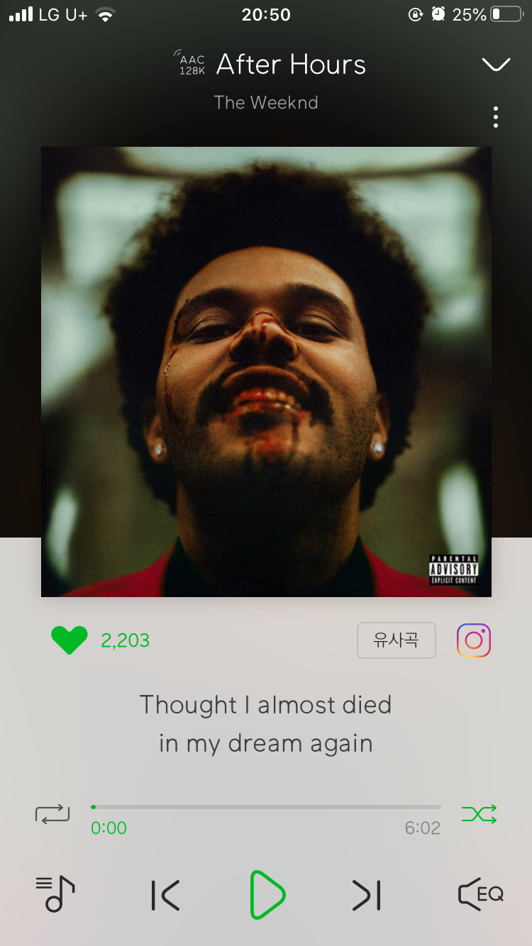 The weeknd - after Hours : 앨범리뷰