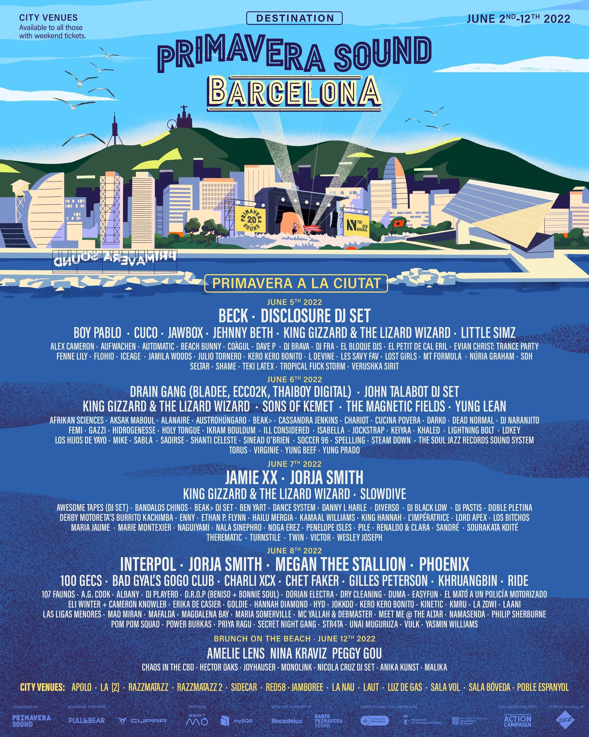 프리마베라 사운드 2022 (1-2주차) : 해외 페스티벌 정보