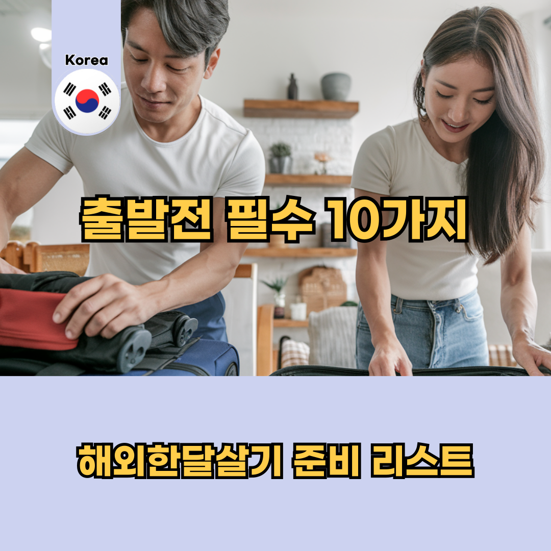 해외한달살기 준비물