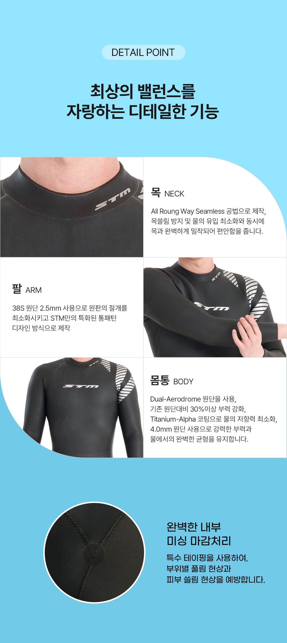 STM TRIUMPH DELTAⅡ(남성) 트라이엄프 웻슈트 바다수영 가방증정 철인슈트