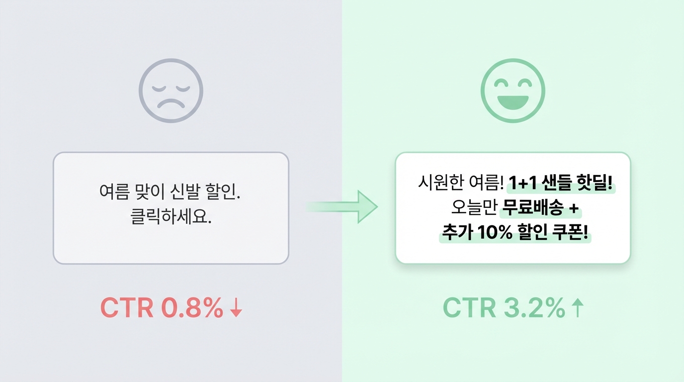 네이버 광고문구의 중요성 CTR 상승