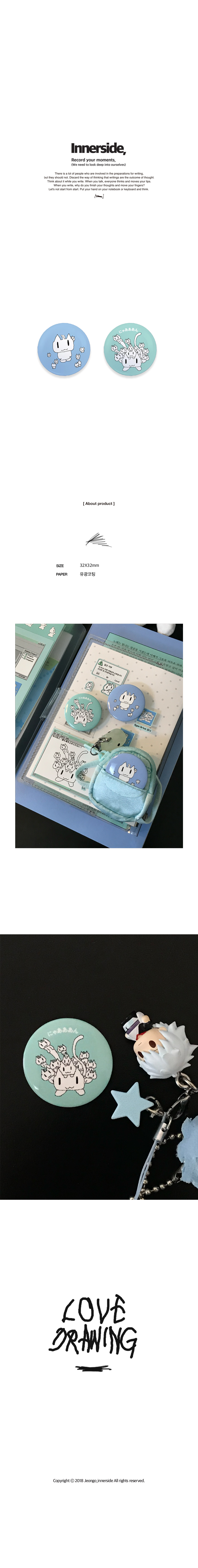 거대냥 핀버튼