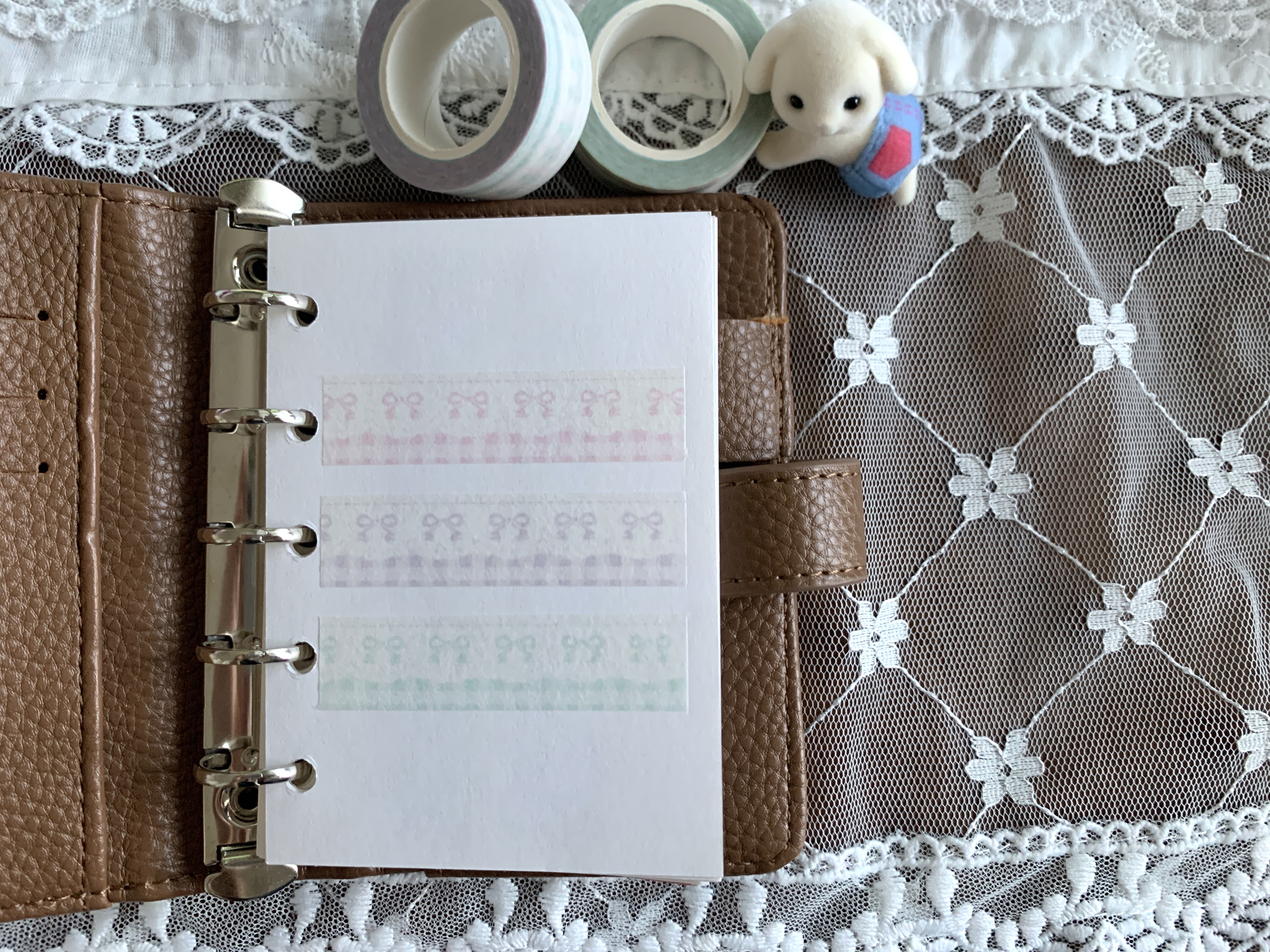 kimhaengpu | Ribbon Check Lace [One] masking tape