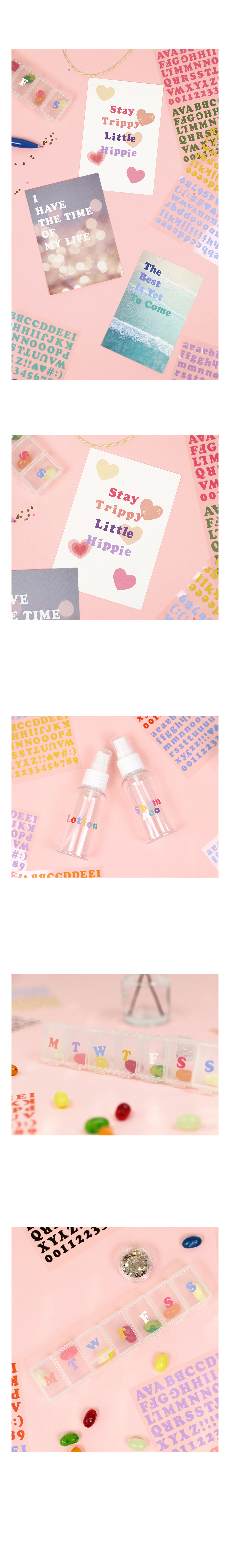 페이퍼리안 | 롤리폴리 알파벳숫자 스티커 (대문자 7종)