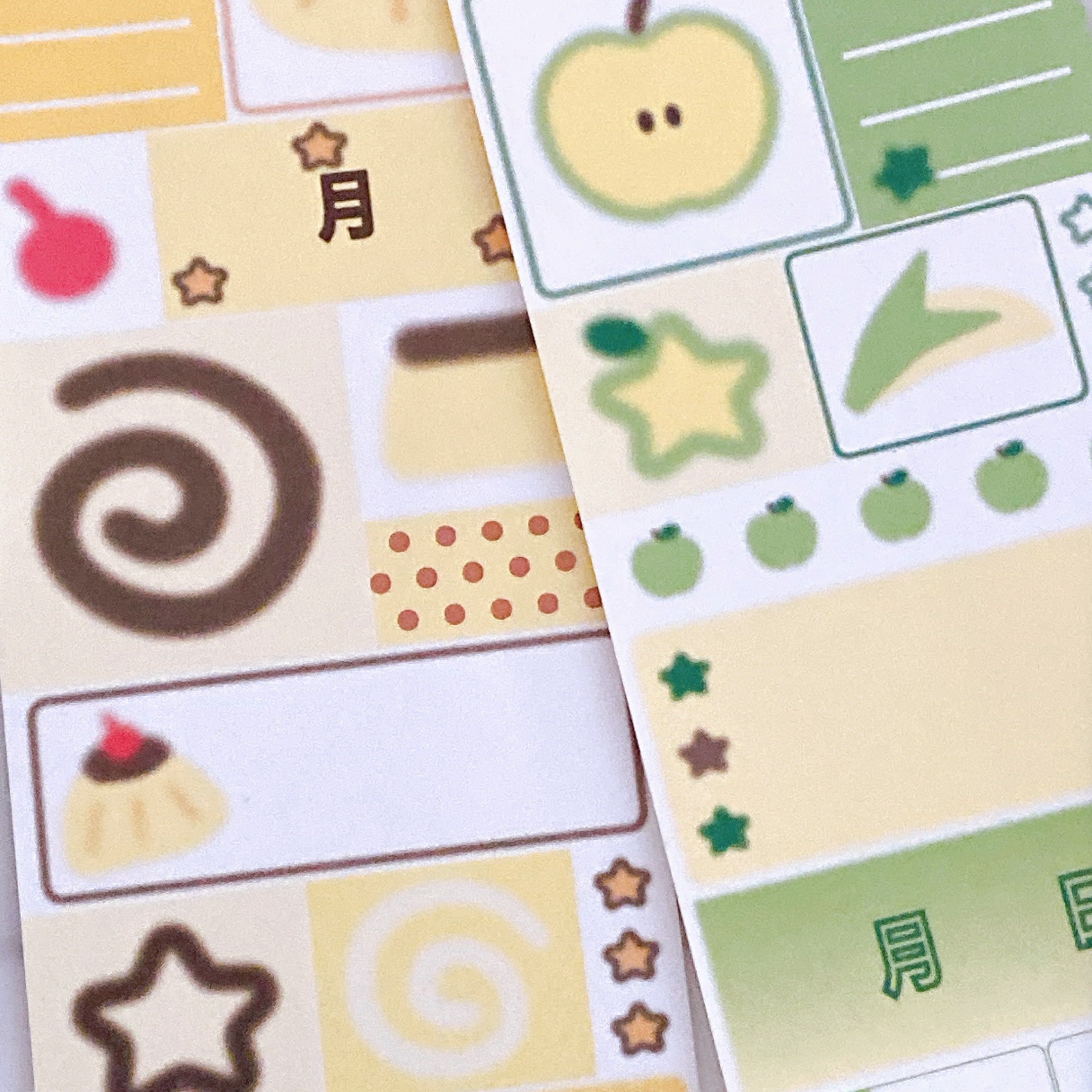 suns2t_ | Cut-to-Use Paper Stickers (4 Types)