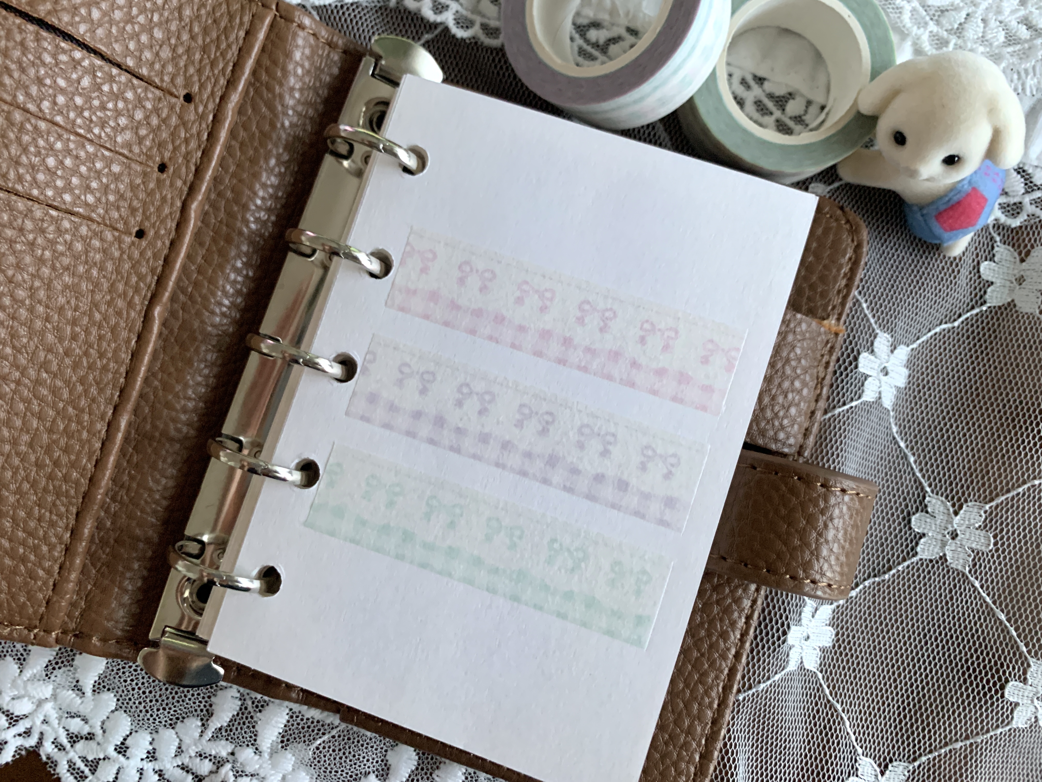 kimhaengpu | Ribbon Check Lace [One] masking tape