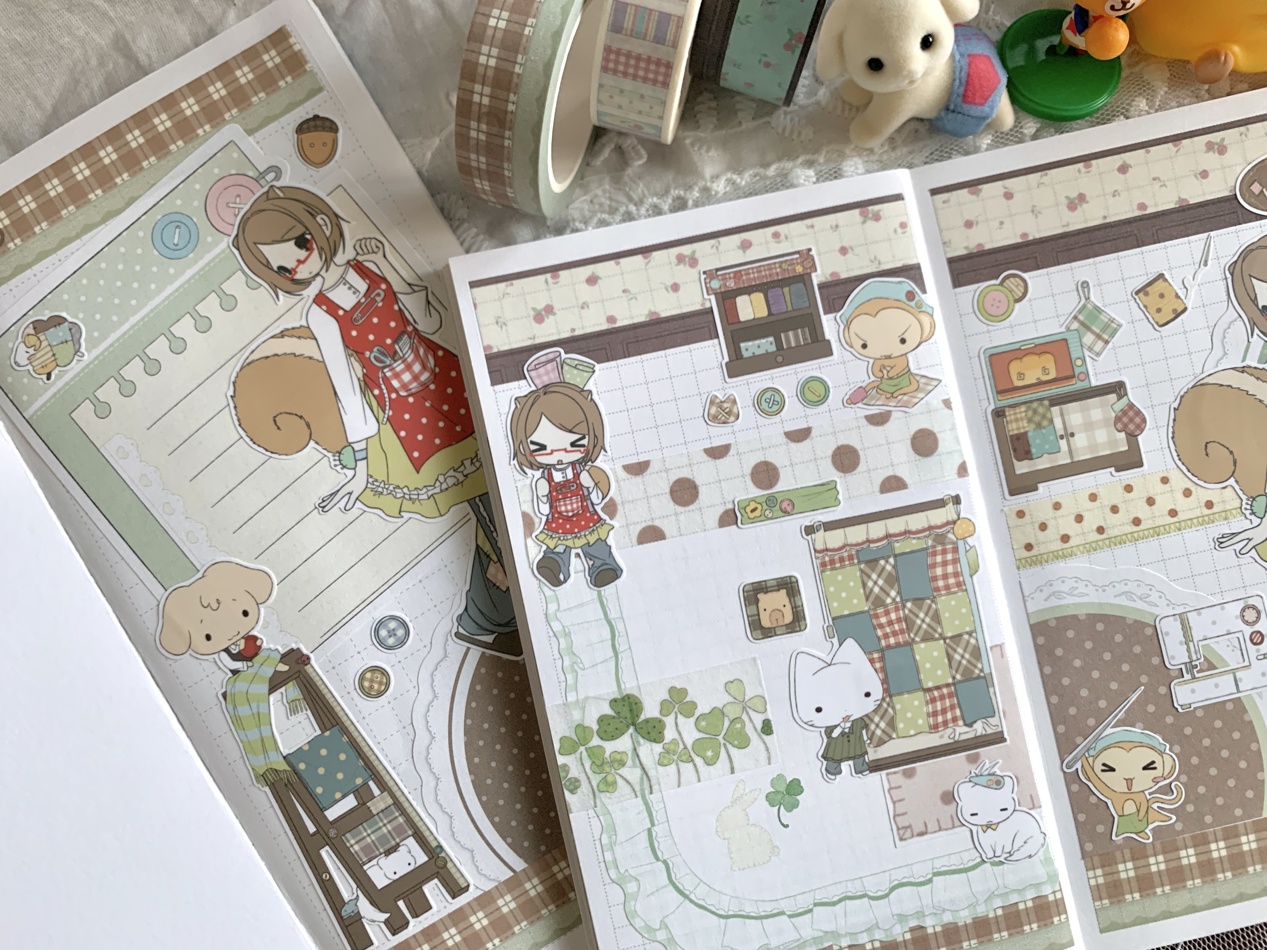 kimhaengpu | Vintage small-floral wallpaper masking tape