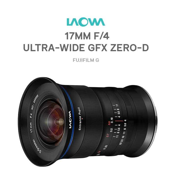 Laowa 17mm f/4 Ultra-Wide GFX Zero-D