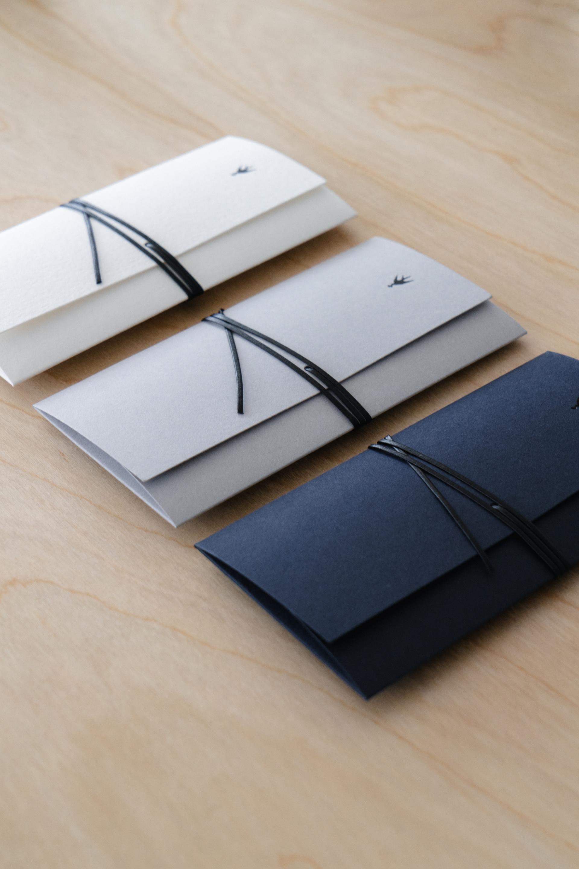 Jebi Tie Envelope 제비 축하 봉투, Grey