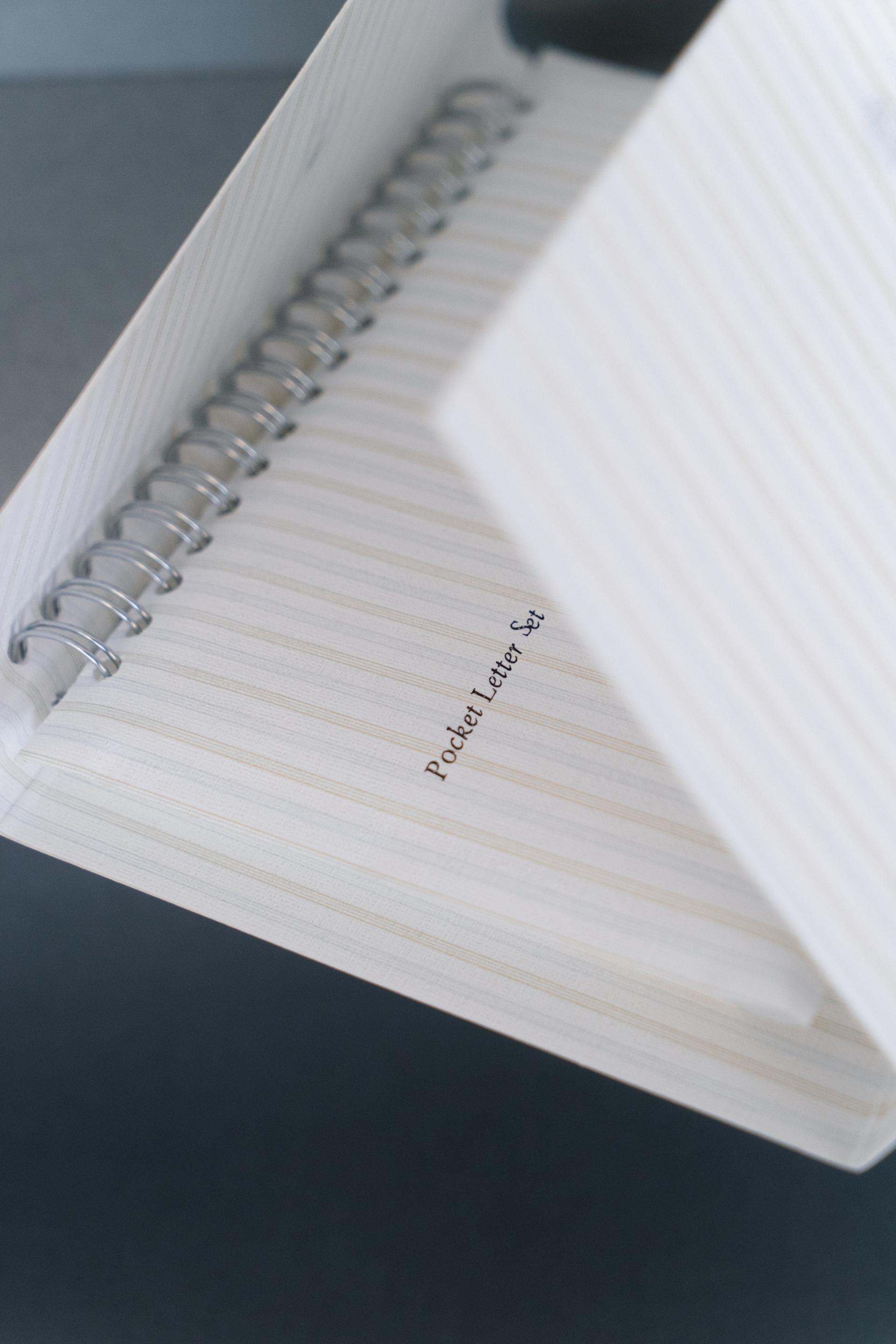 Stripe Pocket Letter Set 스트라이프 포켓 레터 세트 - Beige