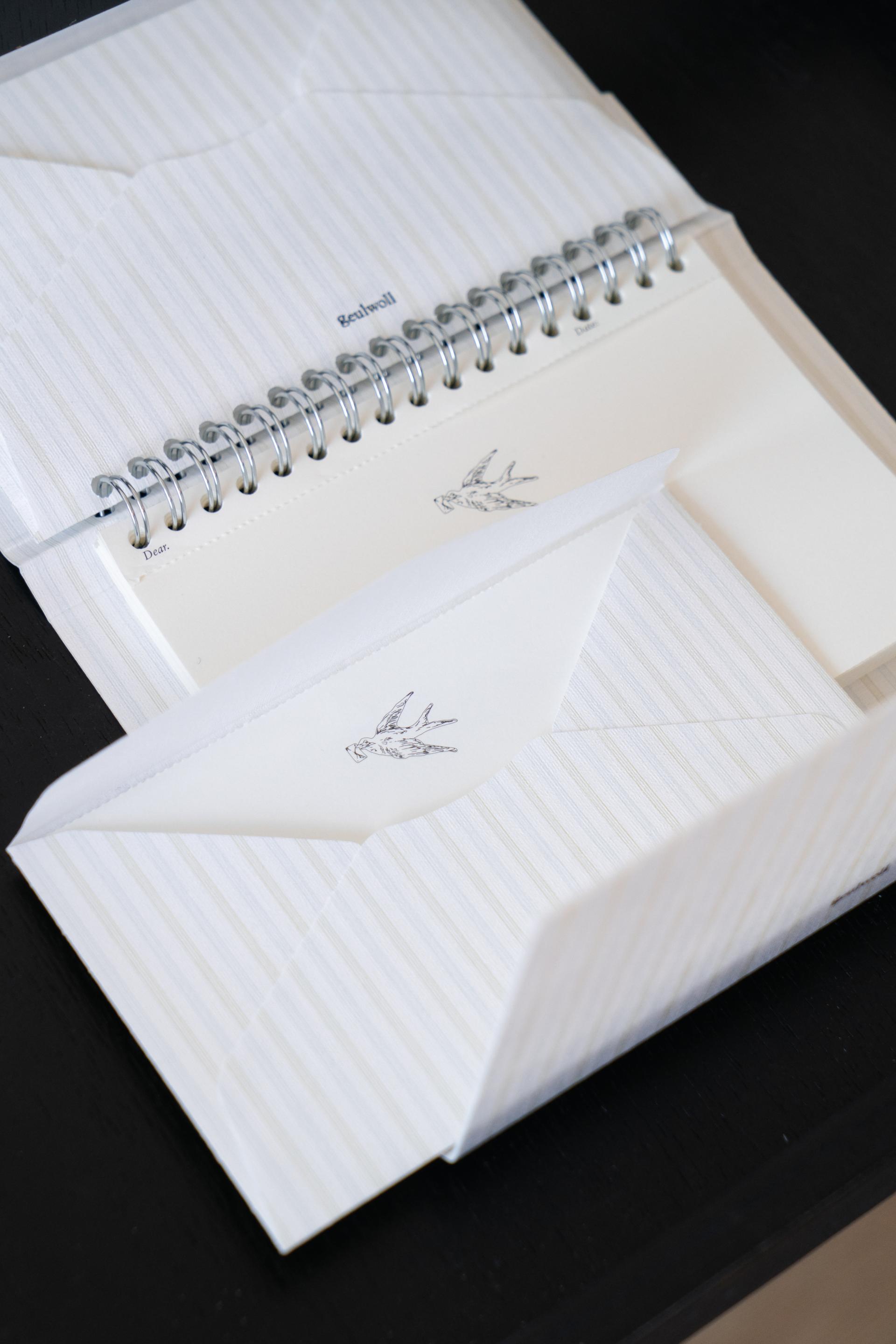 Stripe Pocket Letter Set 스트라이프 포켓 레터 세트 - White