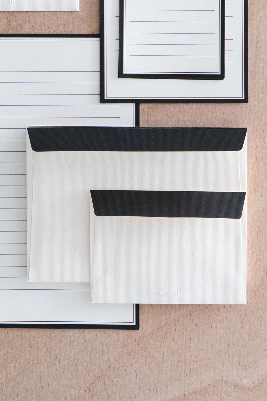 Envelope, Classic Black 봉투 M, 5장