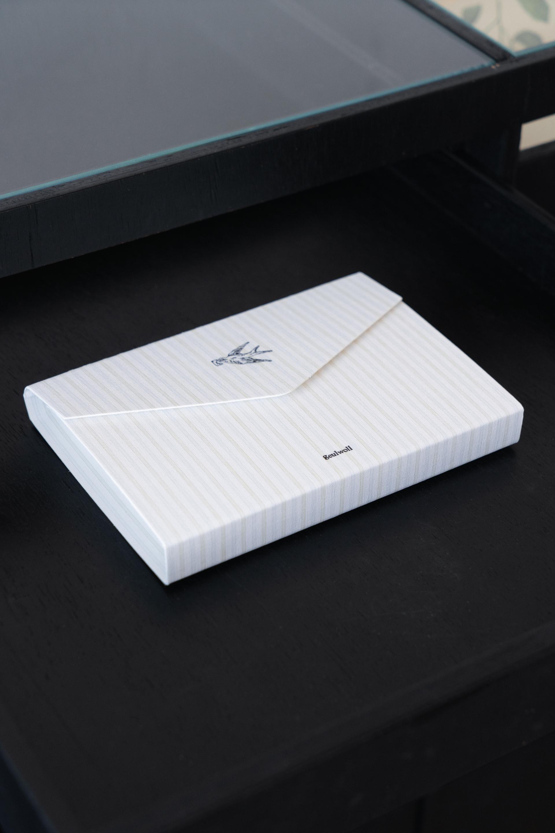 Stripe Pocket Letter Set 스트라이프 포켓 레터 세트 - White