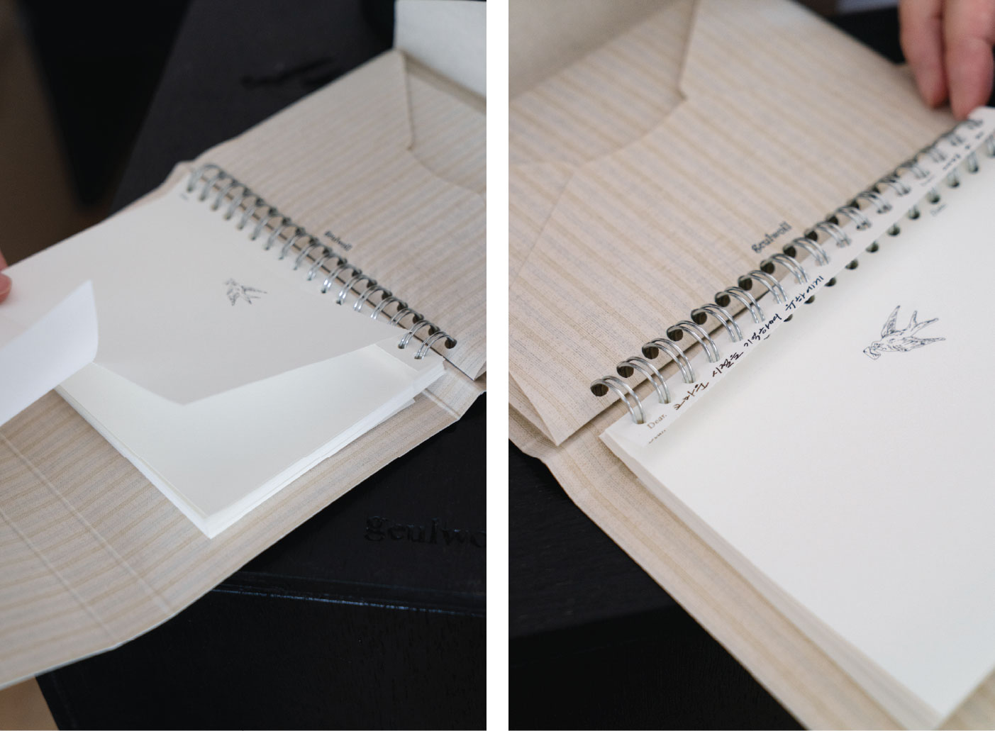 Stripe Pocket Letter Set 스트라이프 포켓 레터 세트 - White