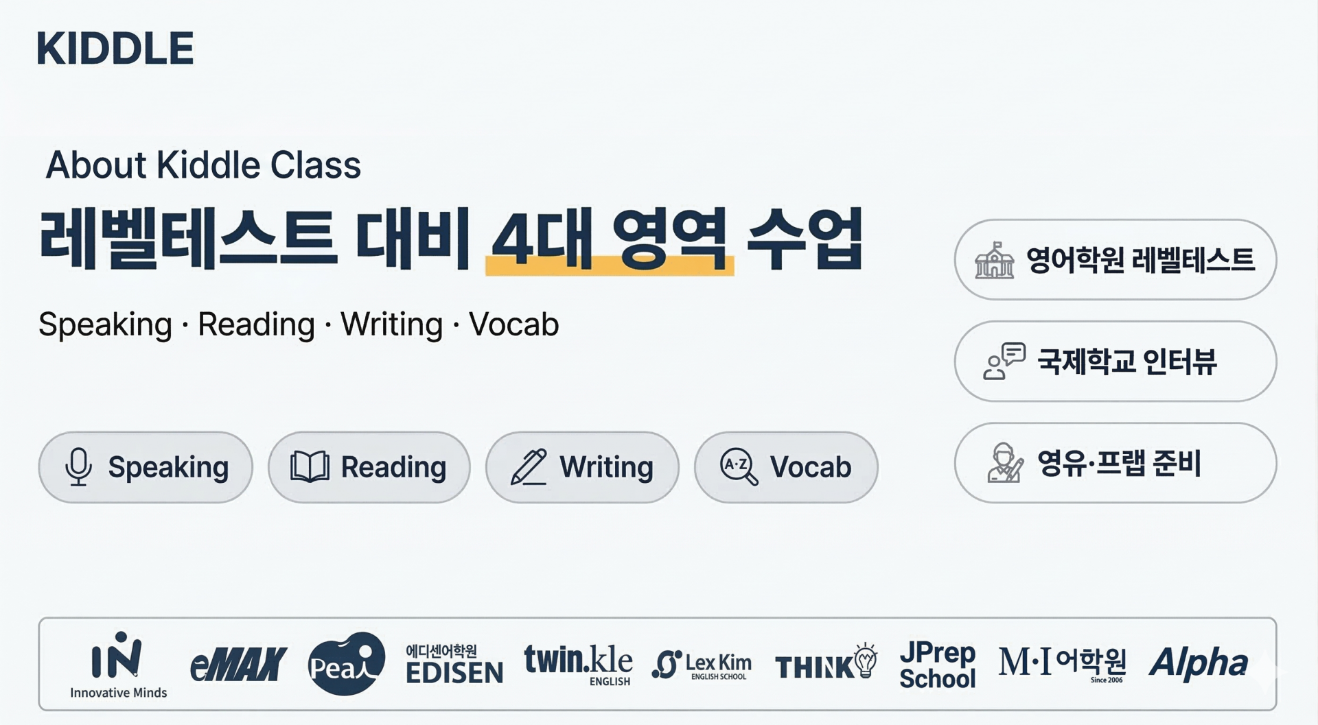 Writing/Interview 워크북 & 모범답안지 & 지필모의고사