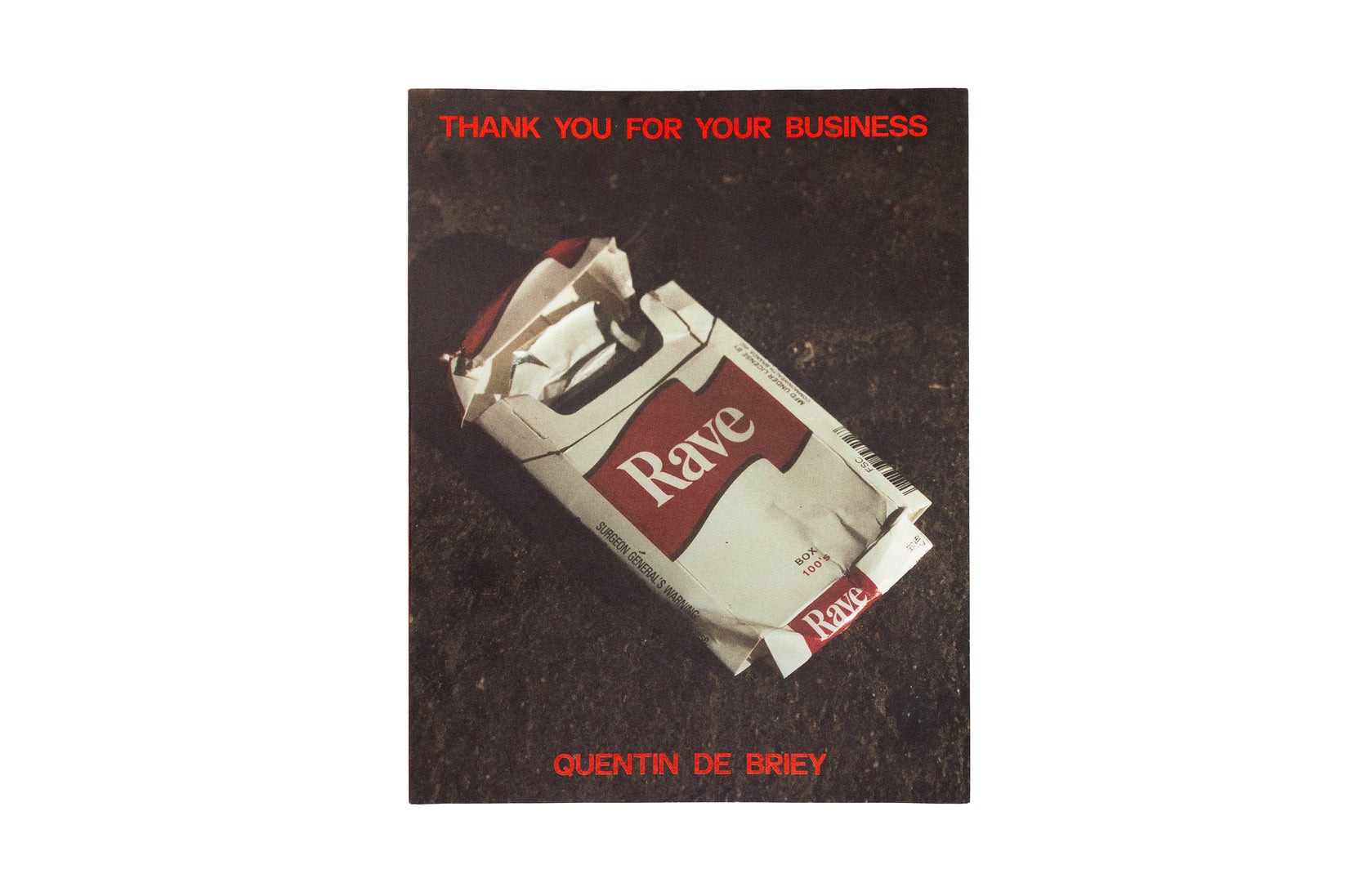 Quentin de Briey - Thank you for your business (book