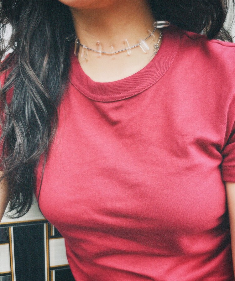 CRYSTAL FLOW CHOKER 목걸이