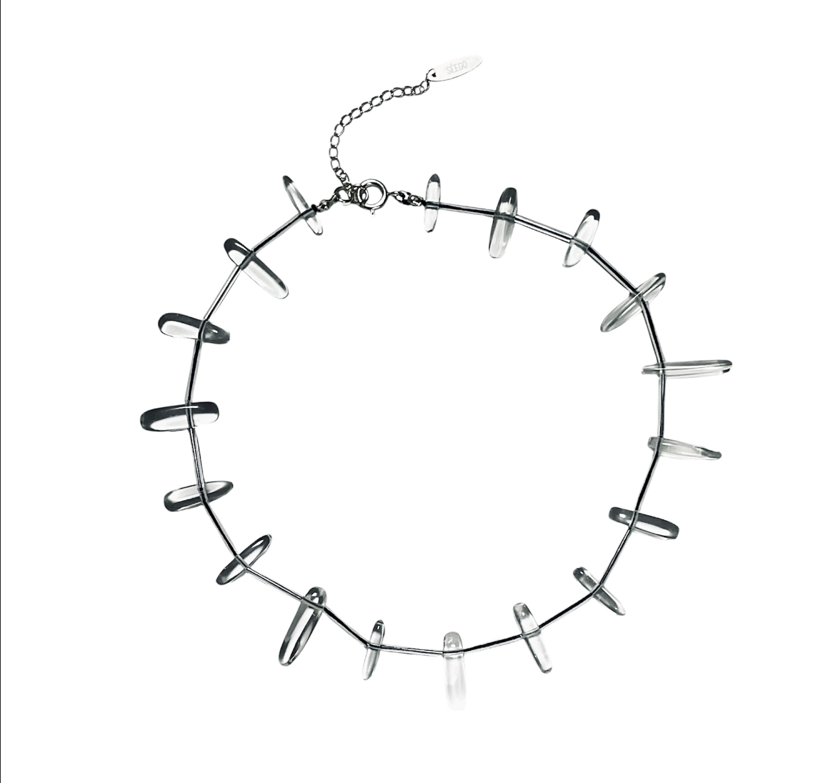 CRYSTAL FLOW CHOKER 목걸이