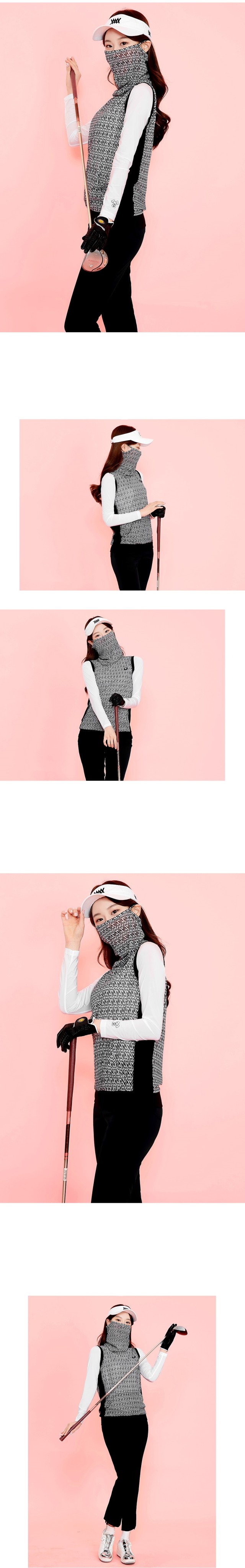 🏅MIWOO GOLF 여성 론리 쿨망사 귀걸이 조끼 베스트🏅