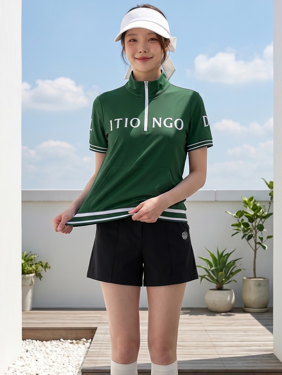 🏅MIWOO GOLF 여성 덴디스 썸머 쿨 반팔 아노락🏅