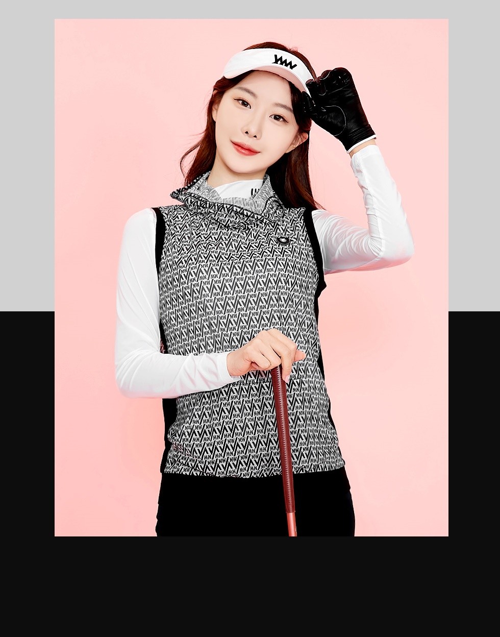 🏅MIWOO GOLF 여성 론리 쿨망사 귀걸이 조끼 베스트🏅