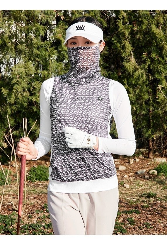 🏅MIWOO GOLF 여성 론리 쿨망사 귀걸이 조끼 베스트🏅