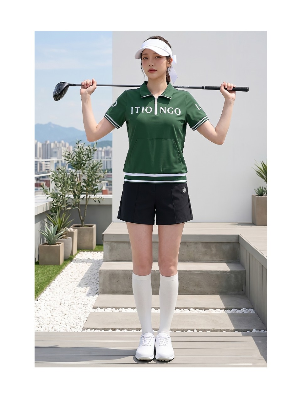 🏅MIWOO GOLF 여성 덴디스 썸머 쿨 반팔 아노락🏅