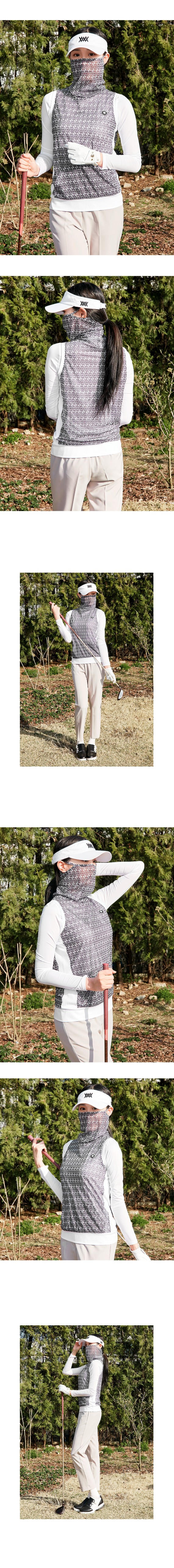 🏅MIWOO GOLF 여성 론리 쿨망사 귀걸이 조끼 베스트🏅