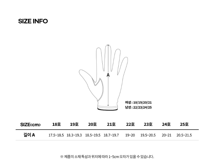 🔵커터앤벅 퍼포먼스 극세사 남&여 골프장갑(5장=1셋)🔵