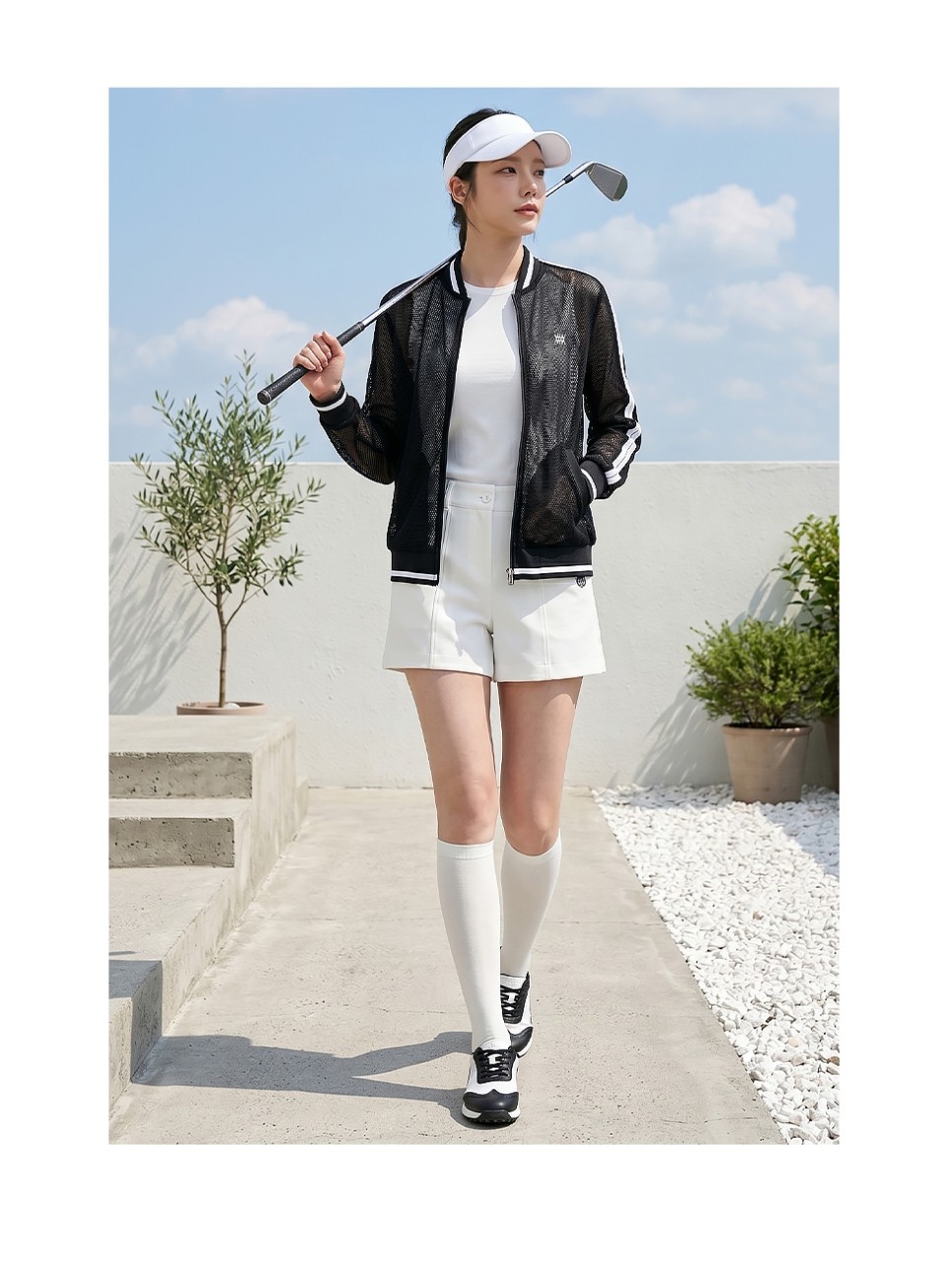 🏅MIWOO GOLF 여성 엘디스 쿨망사 썸머 자켓🏅