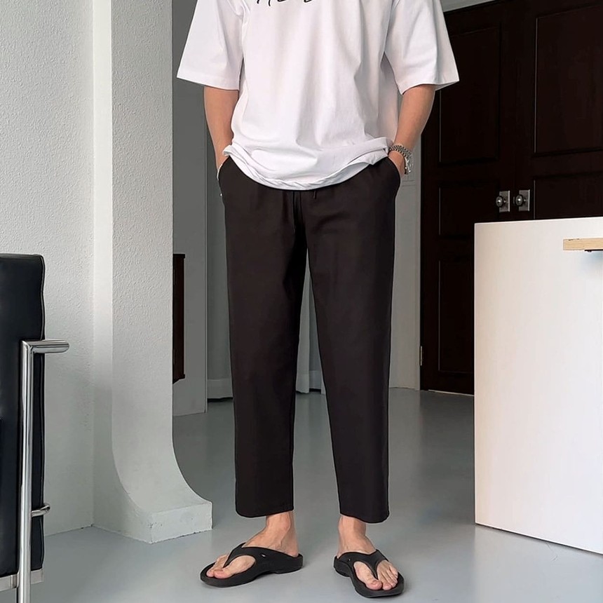 🏅포그골프 (FOG.G) 남성 쿨터치 린넨 세미와이드 9부 팬츠🏅