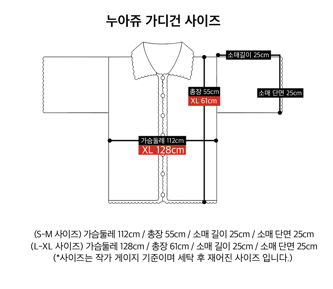 DIY 누아쥬(Nuage) 코바늘 가디건