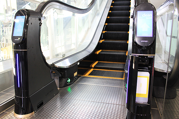 WeClean introduced as an escalator quarantine system in Nagoya City, Japan, 3