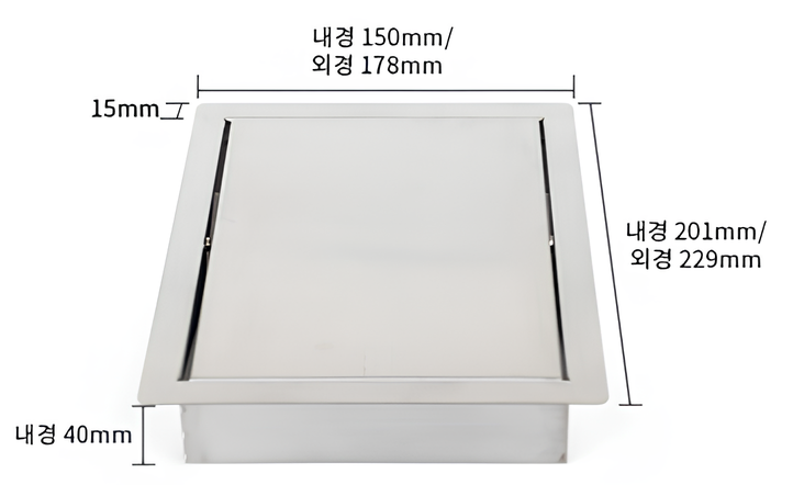 스텐 뱅뱅이 쓰레기 투입구