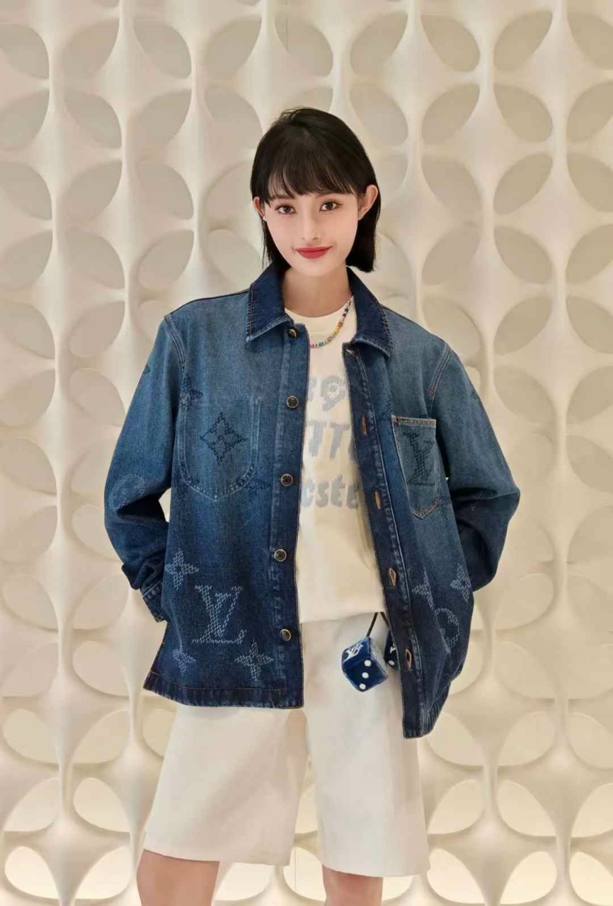 루이비통 모노그램 워트웨어 데님 오버셔츠