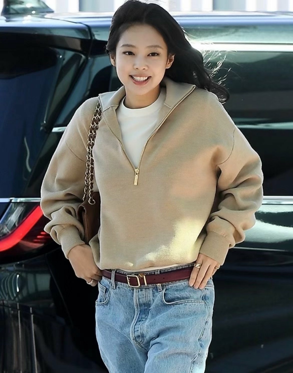 샤넬 26A 하프 집업 니트 스웨터
