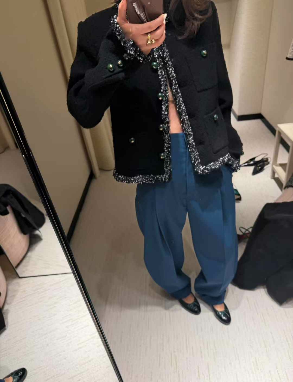 샤넬 트위드 자켓