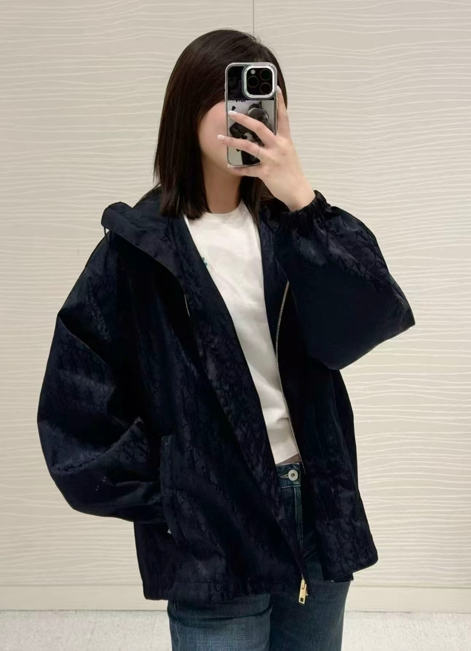 디올 오블리크 후드 자켓