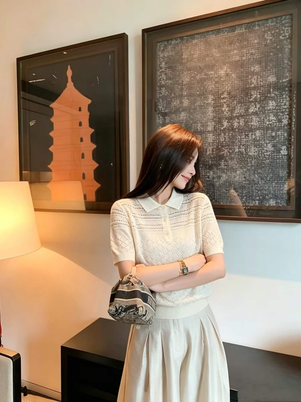 로로피아나 라이트네스 폴로 셔츠