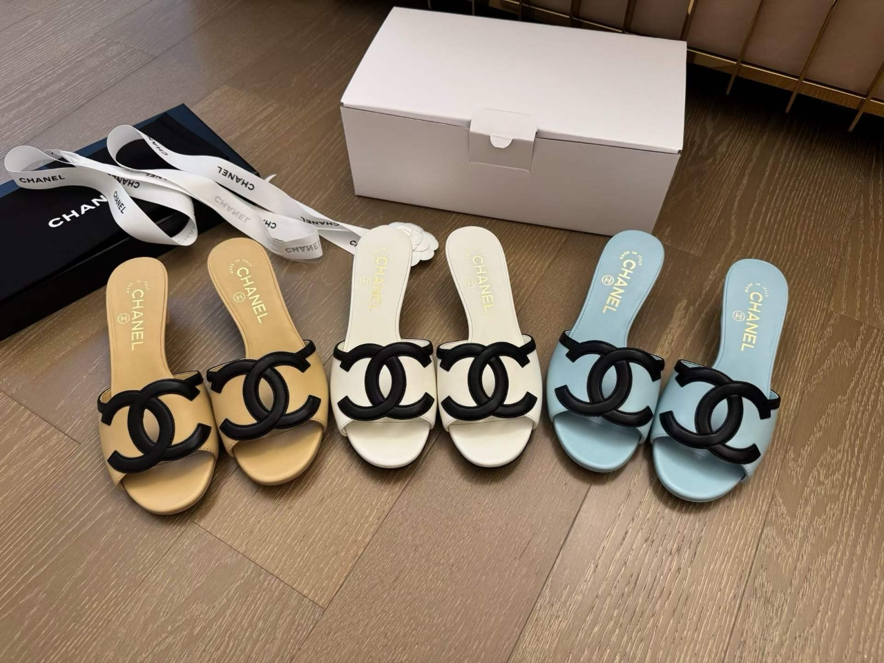 샤넬 26s CC로고 뮬