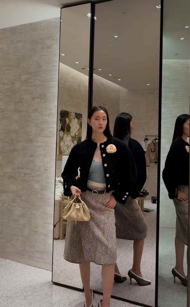샤넬 트위드 자켓