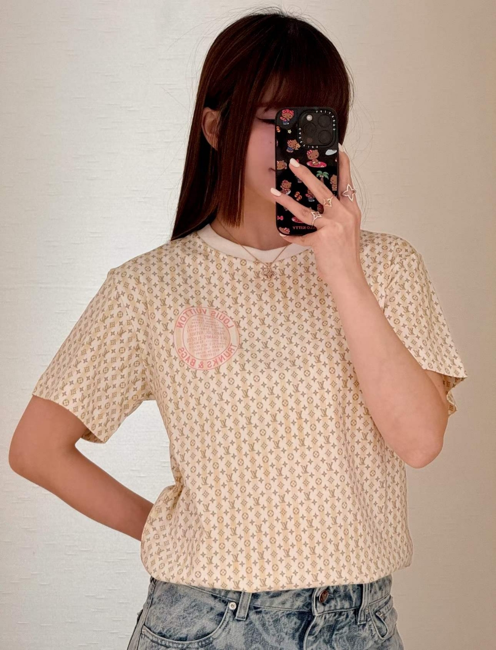 루이비통 모노그램 스트라이프 티셔츠