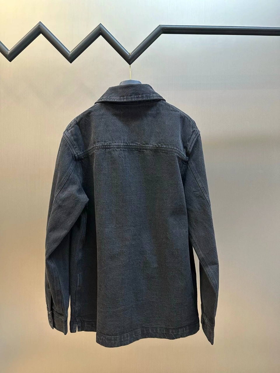 생로랑 YSL 자수 포켓 데님 셔츠
