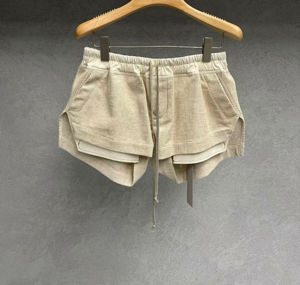릭오웬스 코듀로이 숏 팬츠