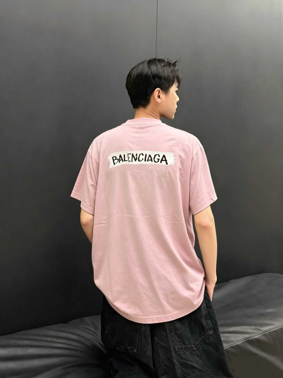 발렌시아가 마스킹 테이프 티셔츠