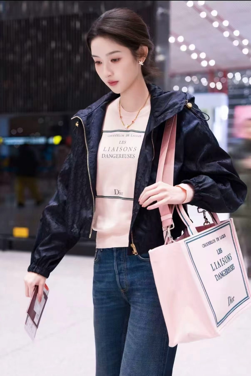 디올 오블리크 숏 후드 자켓
