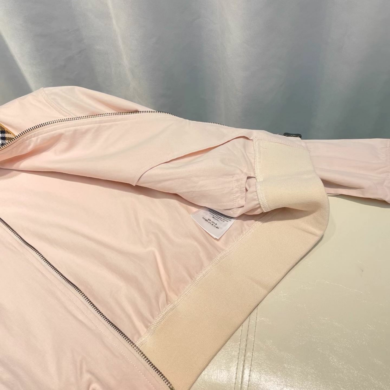 버버리 체크 카라 자켓